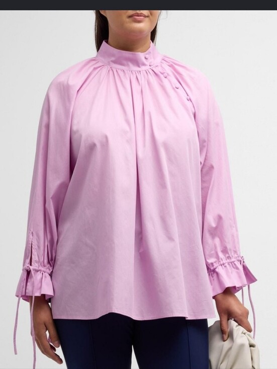 Harshman Tops - Nwt. Harshman 100% Cotton Pink Blouse Sz Sm.
